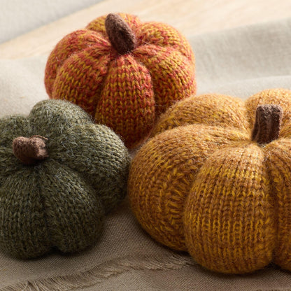 Mini Knit Pumpkins Set of 5, Fall Décor (Autumn Set)