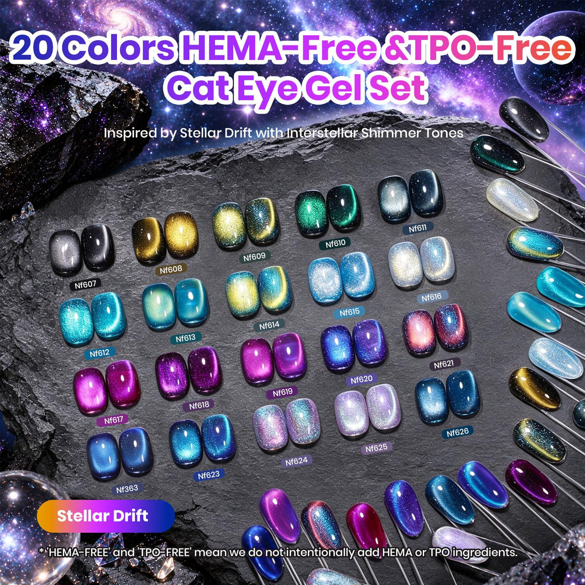Beetles Gel Nail Polish Kit with U V Light - 80Pcs 55 Colors Gel Nail Kit