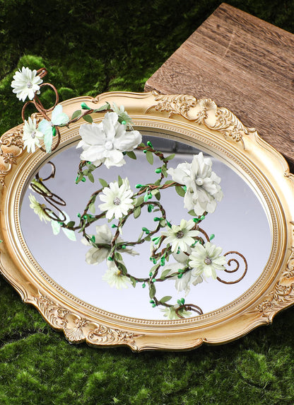 FRESHME Renaissance Fairy Floral Arm Wrap - 1 PC Elf Bracelet Mother Nature Costume Poison Ivy Costume Renfaire Accessories