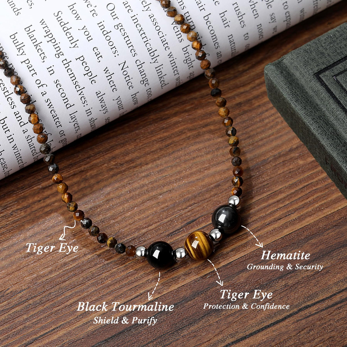 Healing Crystal Beaded Necklaces for Women Christmas Gift