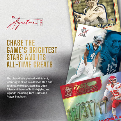 2025 Topps NFL Signature Class Football - Factory Sealed - Mega Box