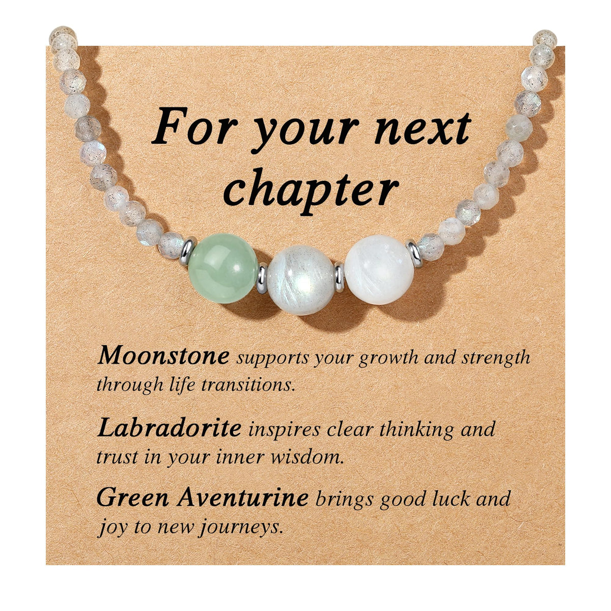 Healing Crystal Beaded Necklaces for Women Christmas Gift