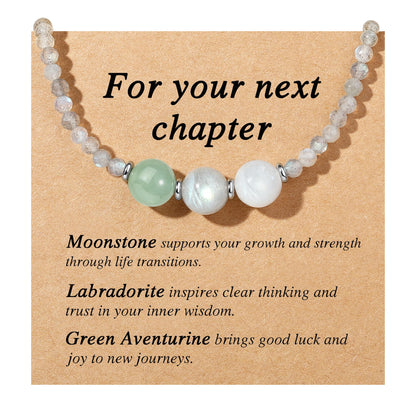Healing Crystal Beaded Necklaces for Women Christmas Gift