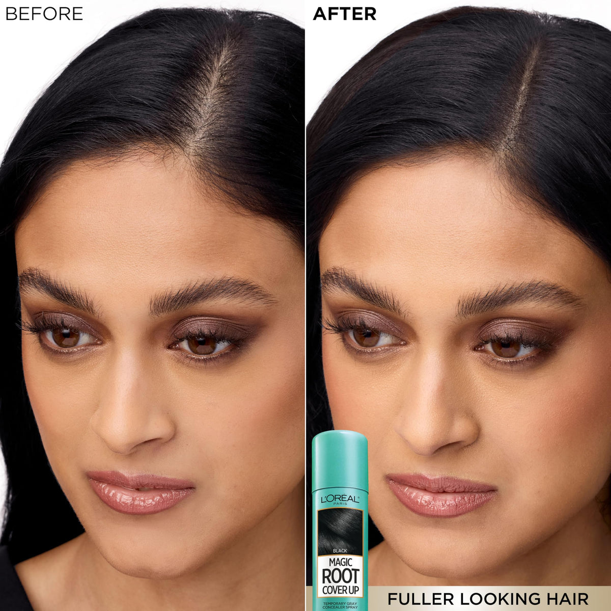 L'Oreal Paris Magic Root Gray Hair Cover Up, Medium Brown, 2 oz, 2 Count
