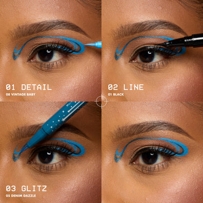 NYX PROFESSIONAL MAKEUP Epic Ink Eyeliner with Up To 24HR Wear, Black