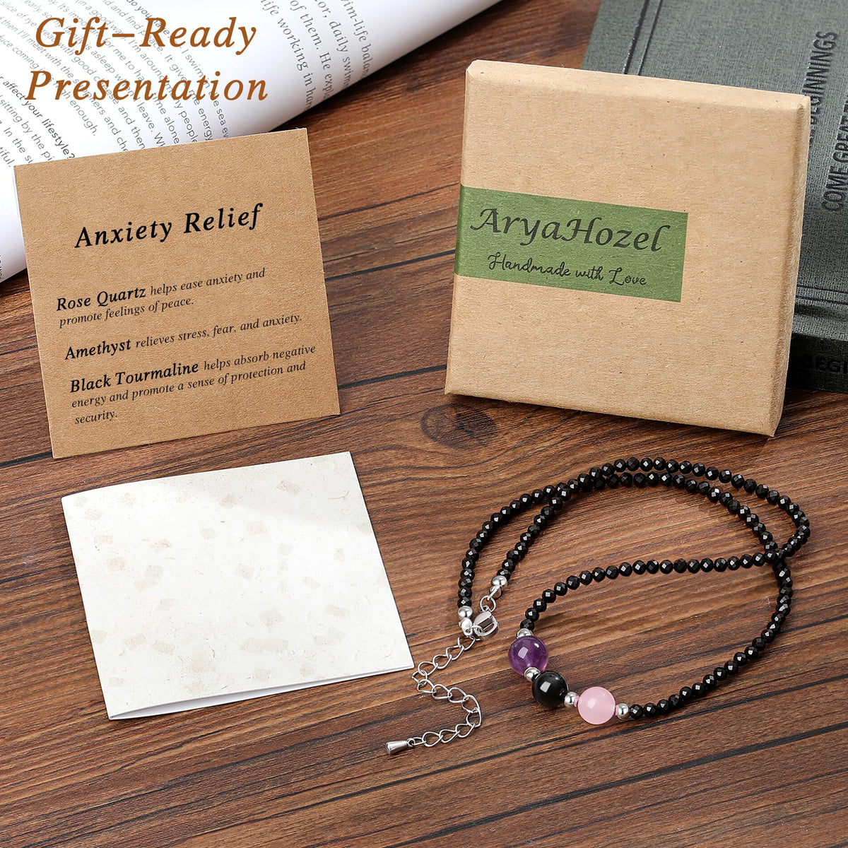 Healing Crystal Beaded Necklaces for Women Christmas Gift