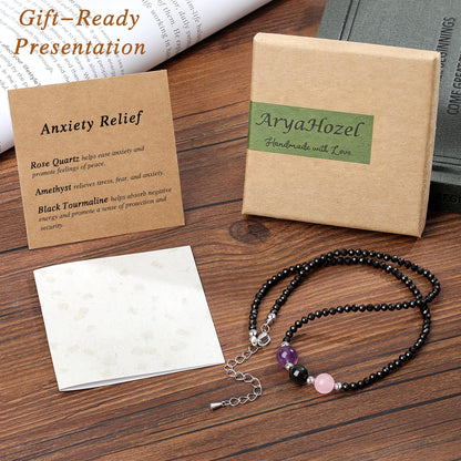 Healing Crystal Beaded Necklaces for Women Christmas Gift