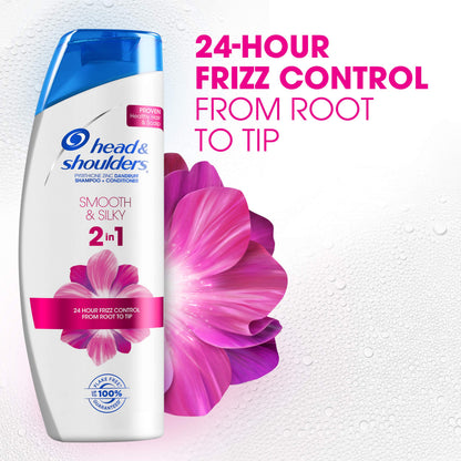 Head and Shoulders Classic Clean Anti-Dandruff 2 in 1 Paraben Free Shampoo and Conditioner, 32.1 fl oz