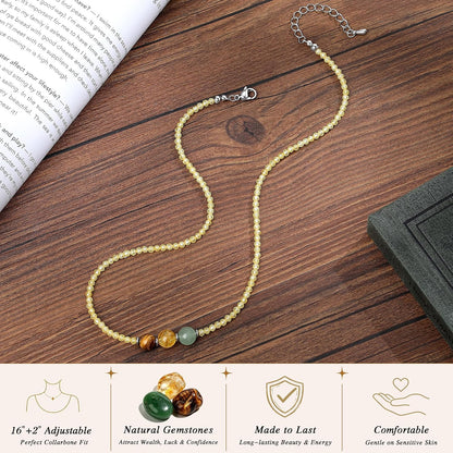 Healing Crystal Beaded Necklaces for Women Christmas Gift