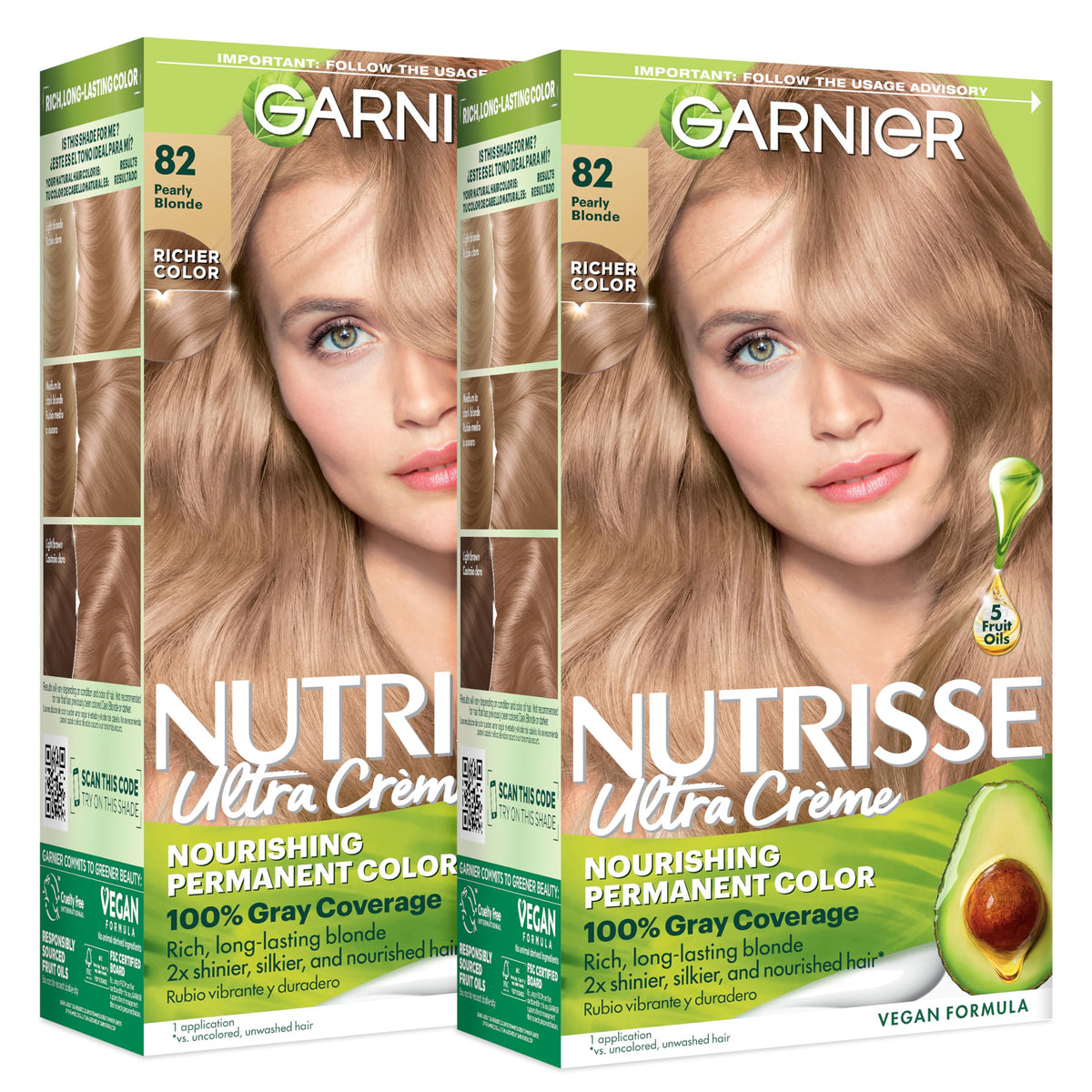Garnier Nutrisse Ultra Crème Hair Color, 33 Darkest Golden Brown, 1 Count