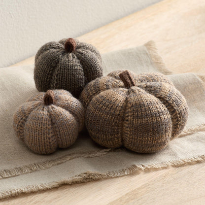 Mini Knit Pumpkins Set of 5, Fall Décor (Autumn Set)