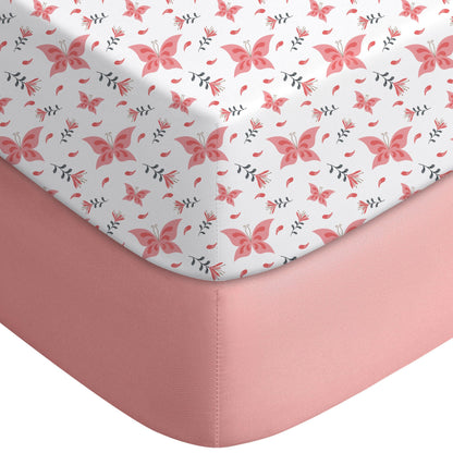 Yoofoss 2-Pack Baby Crib Sheets for Boys Girls 52x28 (Green+Leaf)