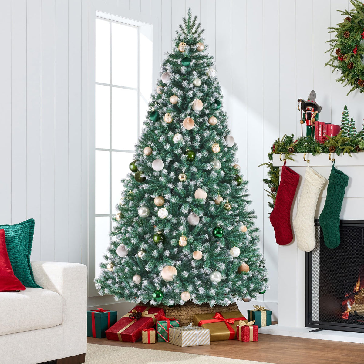 Best Choice Products Artificial Christmas Tree, 6ft Premium Unlit Realistic Spruce Holiday Décor w/Dense Branches, Easy Assembly, Metal Base - Green Spruce