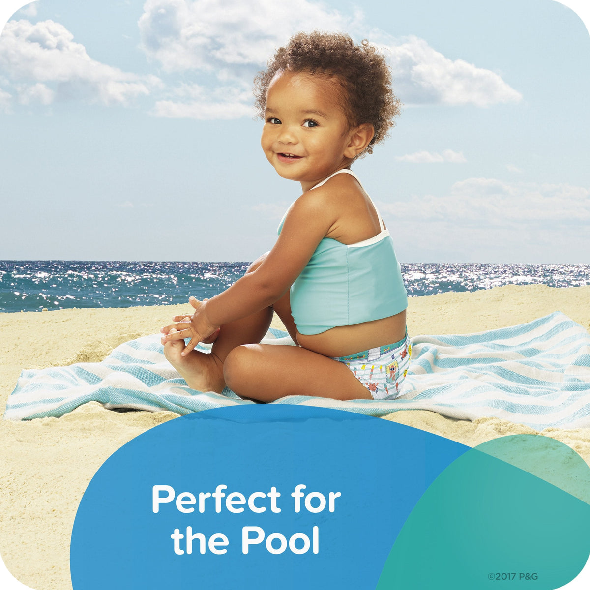 Pampers Splashers Swim Diapers, Size 4, 18 Count, Disposable Swim Diapers, Contains Mess, No Swell