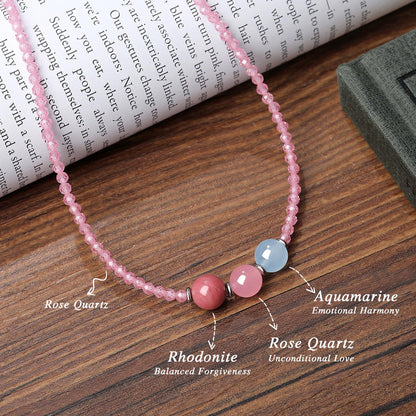 Healing Crystal Beaded Necklaces for Women Christmas Gift