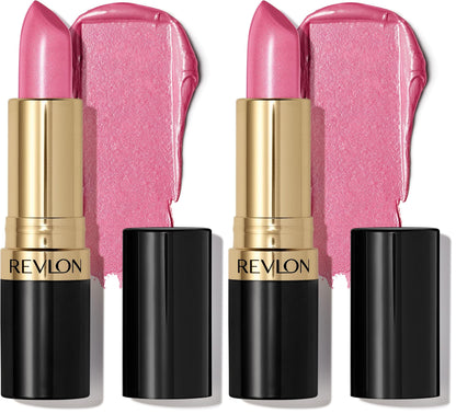 Revlon Super Lustrous Lipstick, Creamy Formula For Soft, Fuller-Looking Lips, Moisturized Feel, 028 Cherry Blossom, 0.15 oz