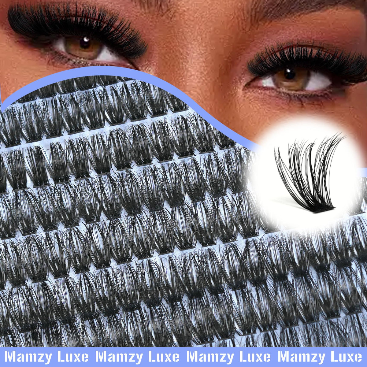 Lash Clusters Wispy 60D Eyelash Clusters 10-18mm Fluff Cluster Eyelash Extensions D Curl No Plastic Feel Individual Lashes Extension 240 Pcs Versatile False Eyelashes Clusters