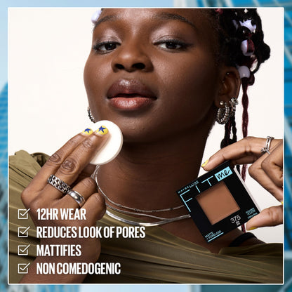 Maybelline Fit Me Matte + Poreless Pressed Face Powder Makeup & Setting Powder, Classic Ivory, 1 Count