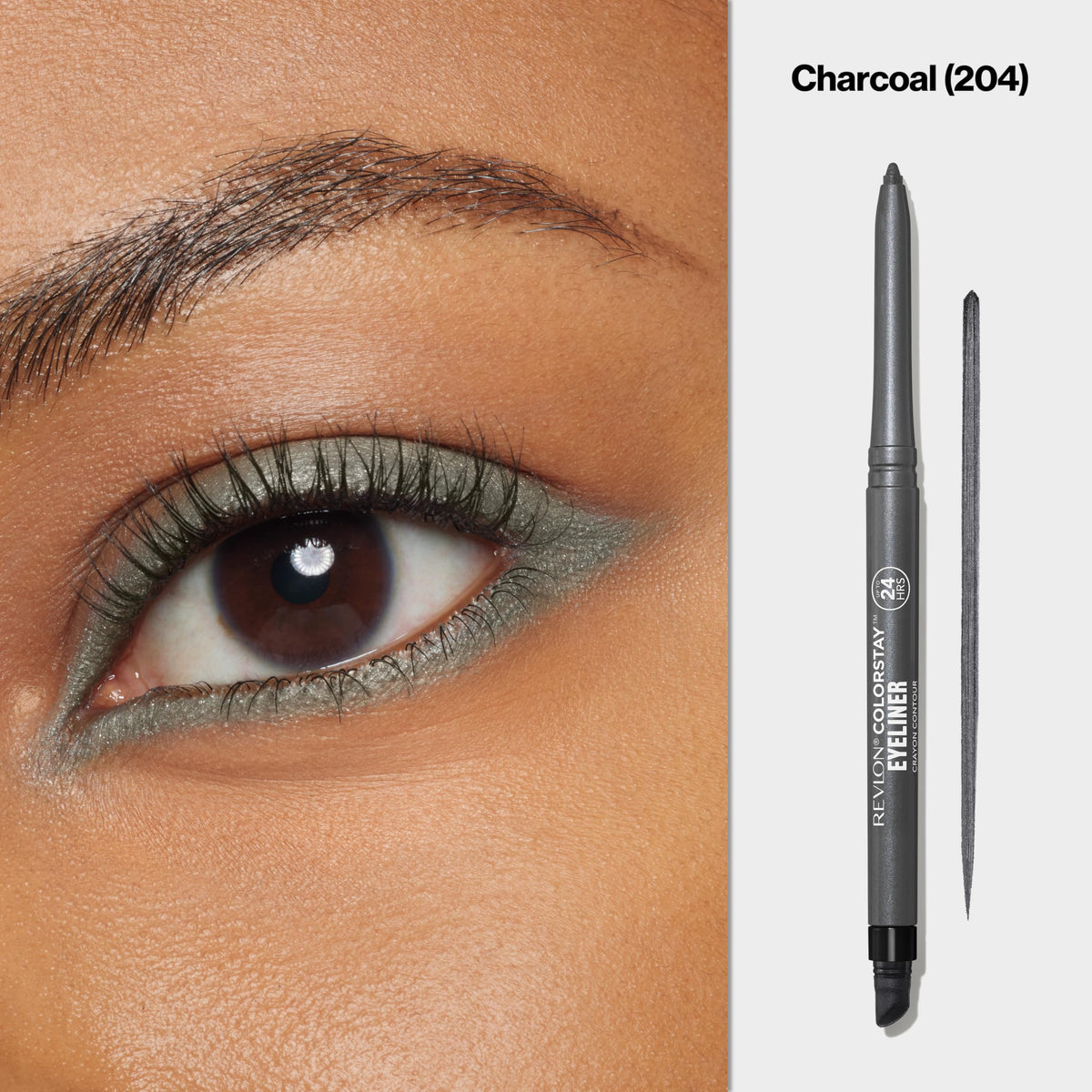 Revlon ColorStay Pencil Waterproof Eyeliner, 202 Black Brown, 0.01 oz