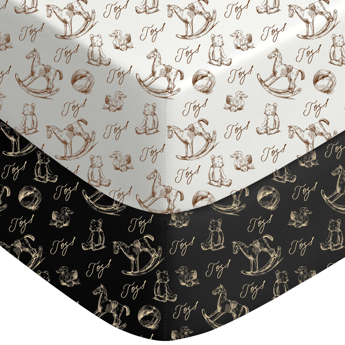 Yoofoss 2-Pack Baby Crib Sheets for Boys Girls 52x28 (Green+Leaf)