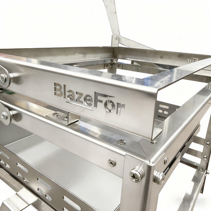 Adjustable Charcoal Rotating Grill